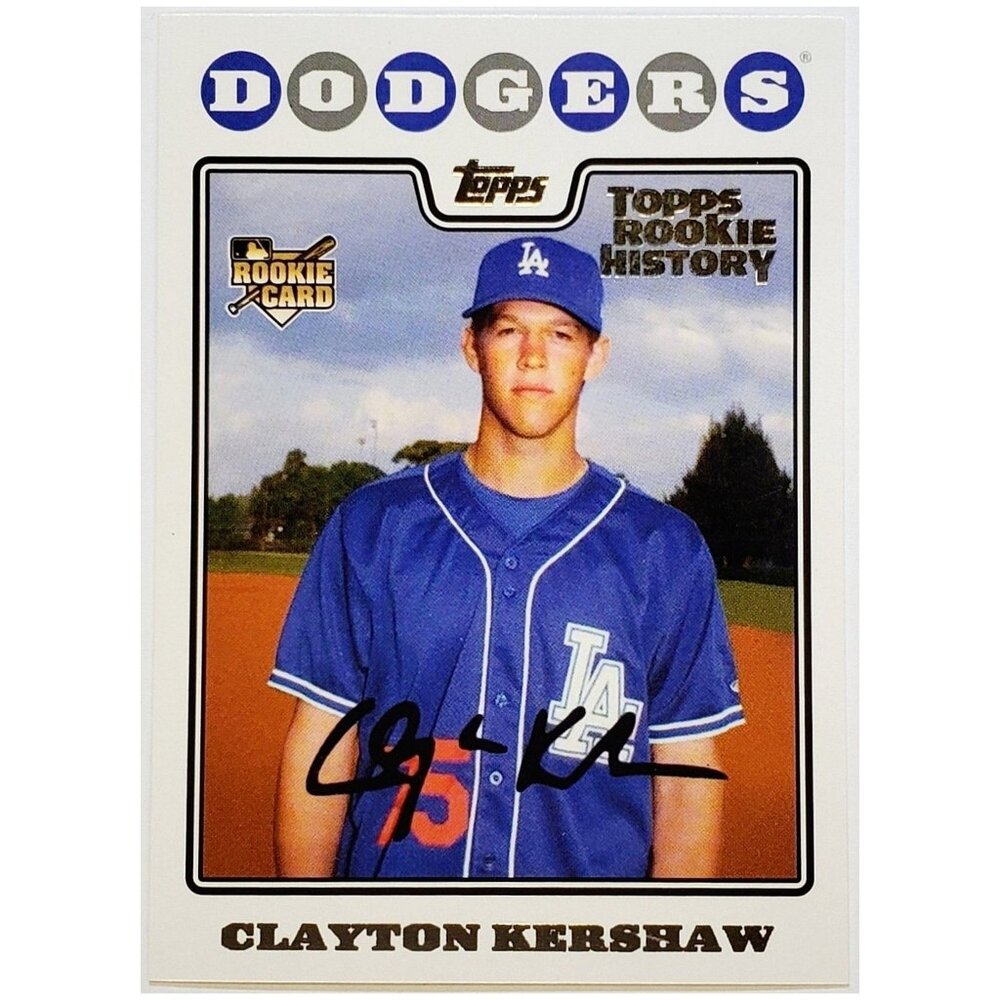 CLAYTON KERSHAW "ROOKIE HISTORY" (2008 RETRO) 2018 TOPPS ARCHIVES, DODGERS, MVP!